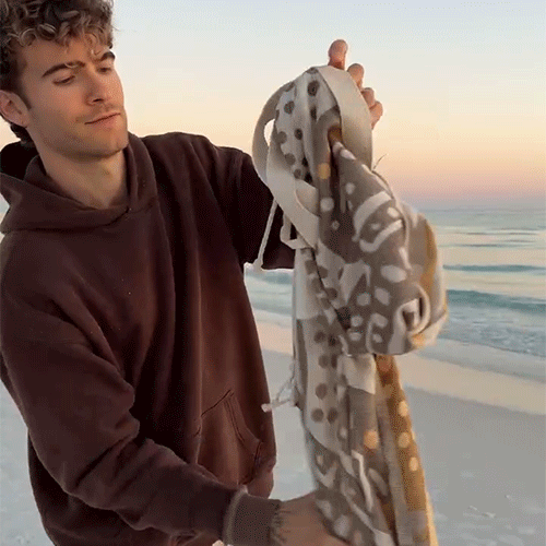 Space Saving Beach Towel Bag