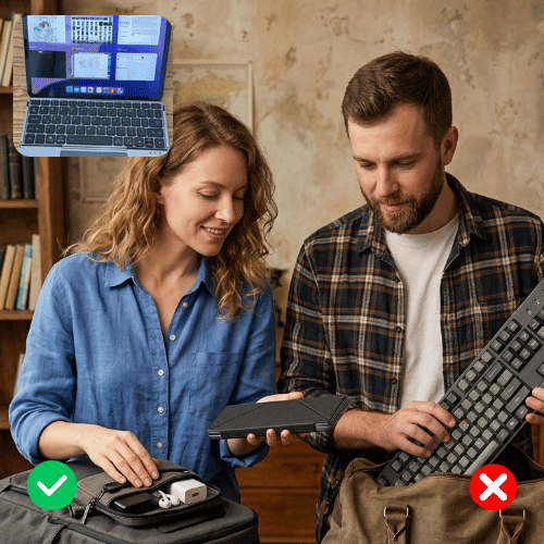 Foldable Keyboard Compact Size Demo